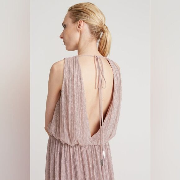 NWT Halston Adler Shimmer Jersey Gown SZ 4 - Picture 5 of 16